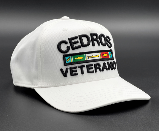 Cedros Veterano Hat - White - Curved Bill