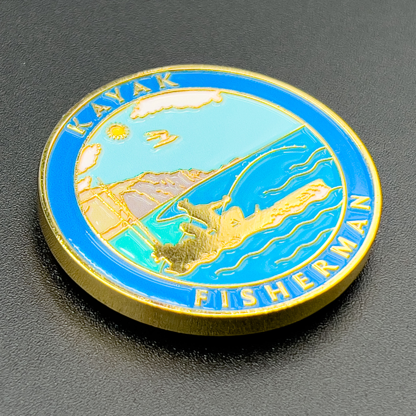 Kayak Fisherman Coin