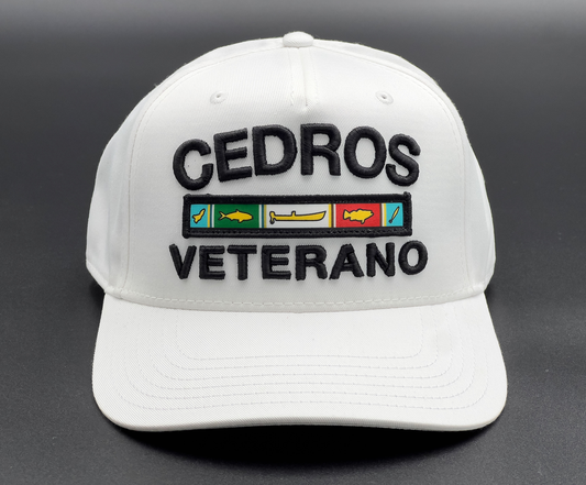 Cedros Veterano Hat - White - Curved Bill