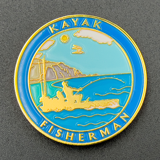 Kayak Fisherman Coin