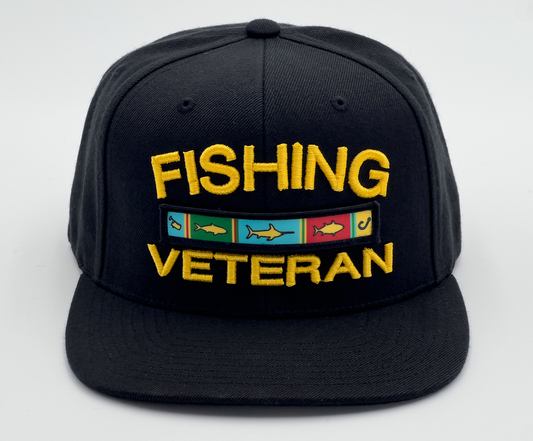 Fishing Veteran Hat - Flat Bill